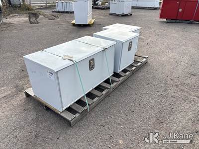 Used Aluminum Boxes with LED Strip Lights, 48 in and 24 in Sizes