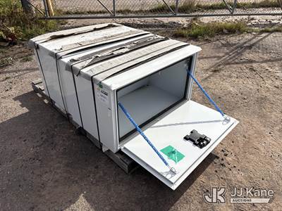Used (2) White Aluminum Boxes, 42X24X24 in