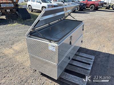 (2) Aluminum Tread Plate Top-Opening Boxes 65" x 27" x 16"