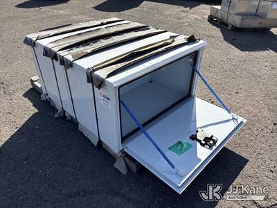 (2) White Painted Aluminum Boxes 42 in x 24 in x 24 in