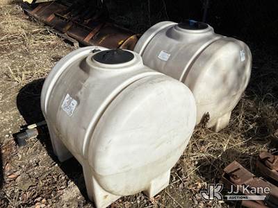 Lot of (2) 125 Gallon Horizontal Tanks