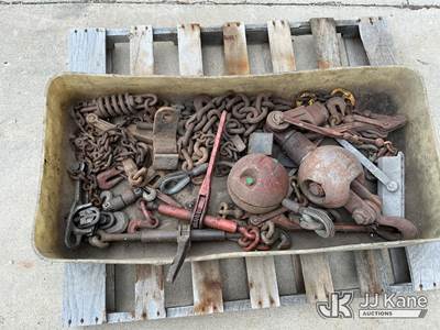 (2) Used Headache Balls and Miscellaneous Binders & Chains