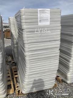 (2) Pallets Of 5ft Plastic Folding Tables With (35) Tables Each Pallet