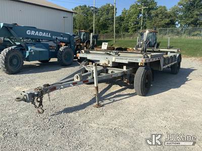 2001 Sauber 1599-DD Galvanized Pole/Material Wagon Trailer
