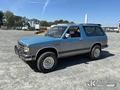 1989 Chevrolet S10 Blazer 4x4 2-Door Sport Utility Vehicle