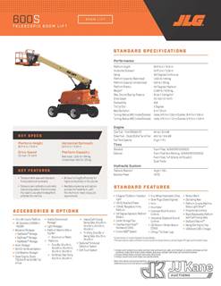 2006 JLG 600S Self-Propelled Telescopic Manlift