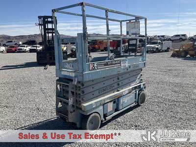 Genie GS-2632 Scissor Lift. (No Key. No Power. Unk Conditions.)