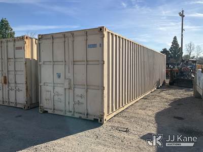 Conex Storage Container container length = 39ft 4in