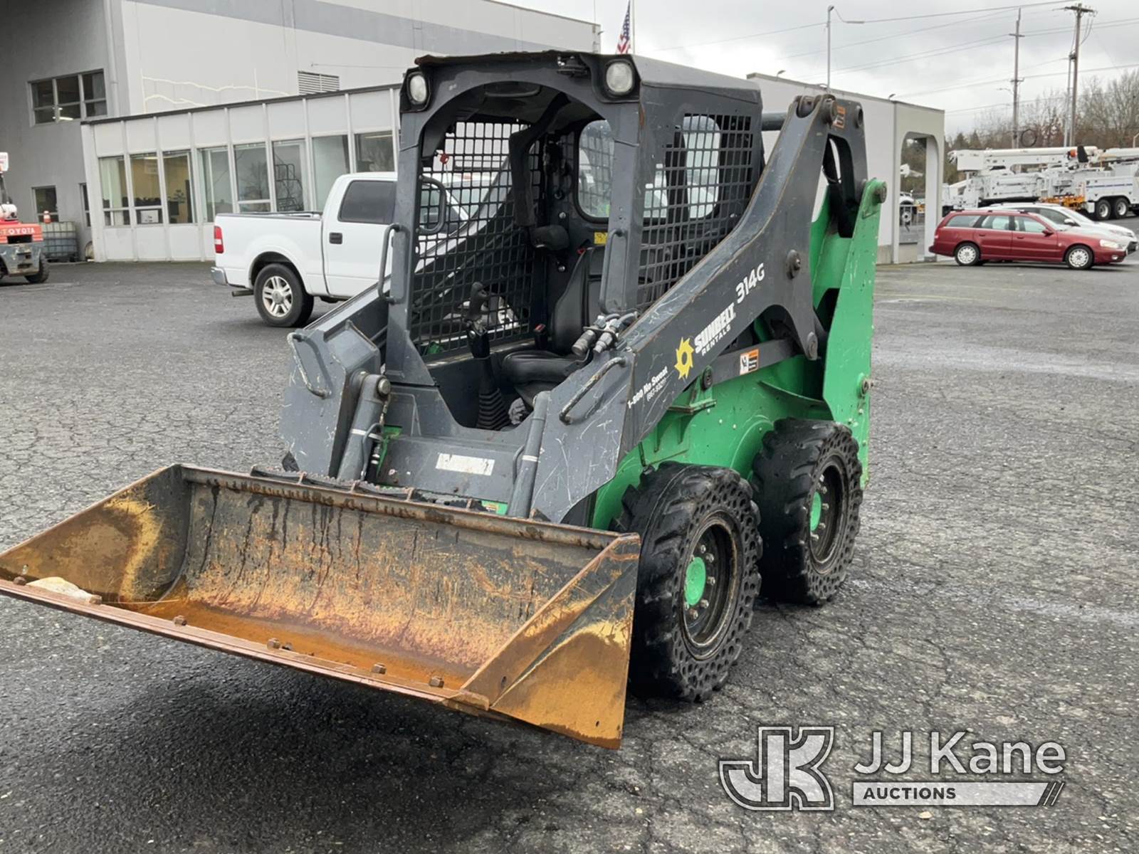2017 John Deere 314G Rubber Tired Skid Steer Loader For Sale, 1,115 ...
