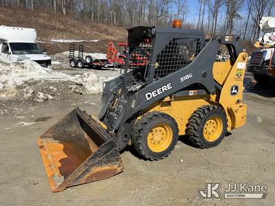 2018 John Deere 318G Rubber Tired Skid Steer Loader
