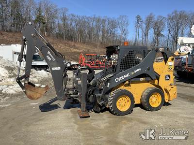 2018 John Deere 318G Rubber Tired Skid Steer Loader