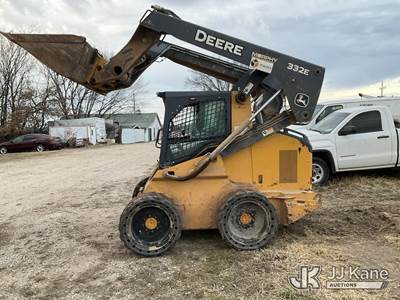 2014 John Deere 332E Rubber Tired Skid Steer Loader