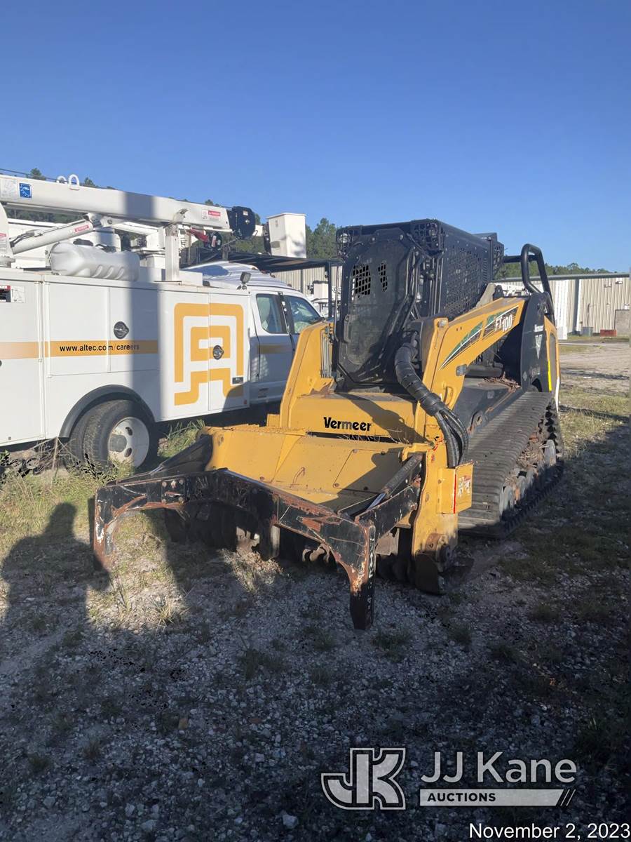 2018 Vermeer FT100 Skid Steer Loader For Sale Jacksonville, FL