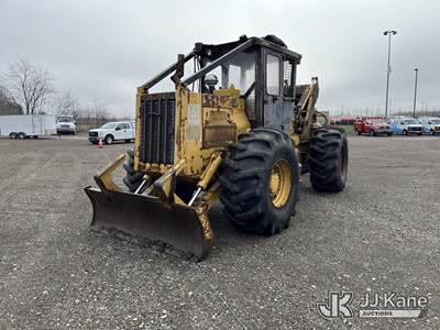 1989 Caterpillar 518G Articulating Rubber Tired Log Skidder