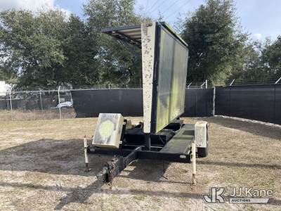 1995 Precision Solar Controls Single Axle Tag Along Message Board Trailer