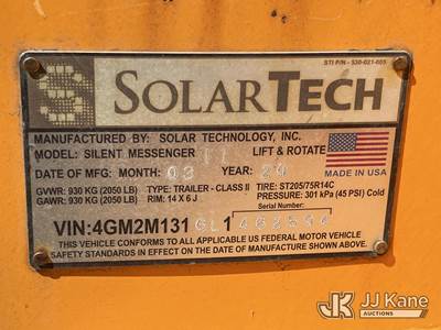 2020 Solar Tech Silent Messenger Portable Message Board For Sale ...