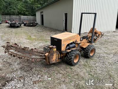 1988 Case Maxi Sneaker Series C Rubber Tired Articulating Walk Behind Combo Cable Plow/Trencher