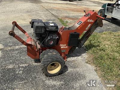 1994 Ditchwitch 100SX Walk-Behind Rubber Tired Trencher