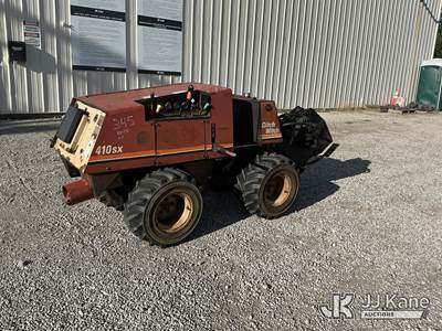 Ditch Witch 410SX Articulating Rubber Tired Walk-Beside Cable Plow