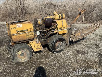 1988 Vermeer LM35 Walk-Behind Rubber Tired Trencher