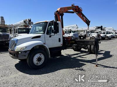 International 4300 Truck-Mounted Knuckle Boom Crane
