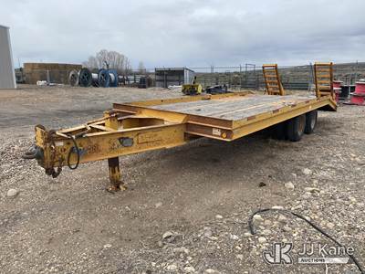 1990 Butler 10-Ton T/A Tagalong Flatbed Trailer