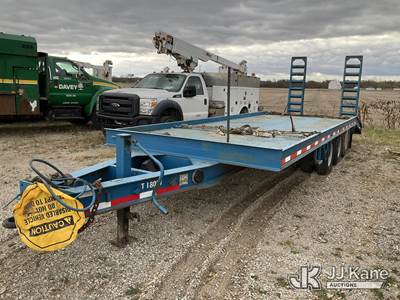 2007 Butler EQ18A Tri-Axle Tagalong Equipment Trailer