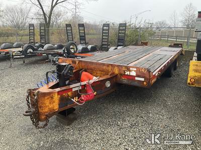 1988 Eager Beaver 20 Ton T/A Tagalong Equipment Trailer