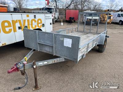 2016 Tomahawk S/A Galvanized Utility Trailer