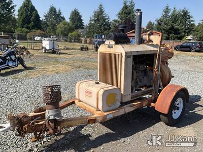 2001 Trailer-Mounted CH&E 6 inch Pump (Runs & Moves) (Reads 410 hours) This is a Titled Item