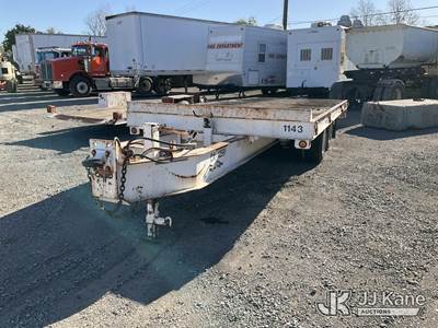 1996 Zieman T/A Tilt Bed Tagalong Equipment Trailer