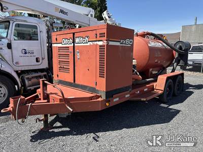 2005 Ditch Witch FX60 T/A Vacuum Excavation Trailer