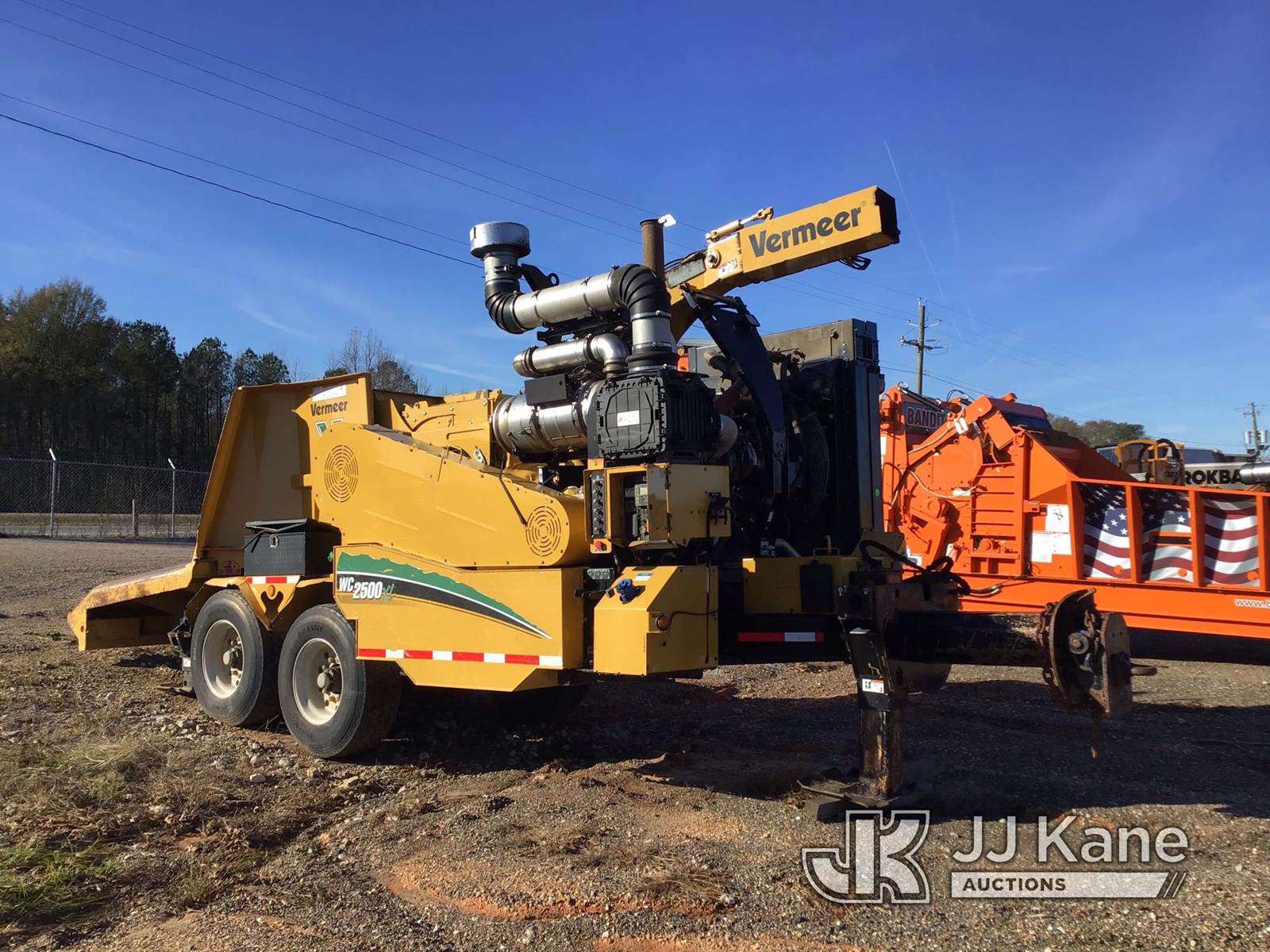 2016 Vermeer 2500XL Whole Tree Drum Chipper For Sale, 3,876 Hours