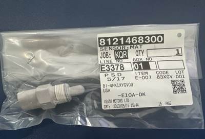 Isuzu 4HK1 Engine Sensor for 4LE2, 4JJ1, 4HK1, 6HK1, 6WG1