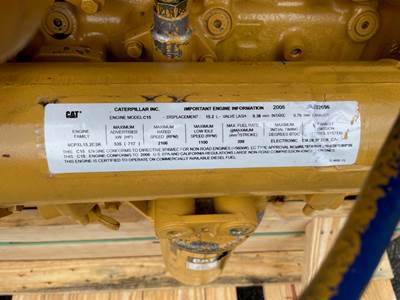 2006 Caterpillar C15 Engine For Sale | Hialeah, FL | AR # 254-3835 ...