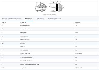Horton 989142 Fan Clutch for Mercedes Benz MBE4000