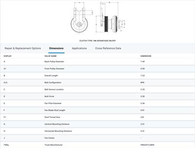 Horton 98A8652 Fan Clutch for Cummins ISL, ISC