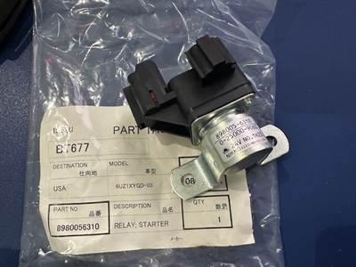 Isuzu 6UZ1 Diesel Engine Starter Relay, 8980056310