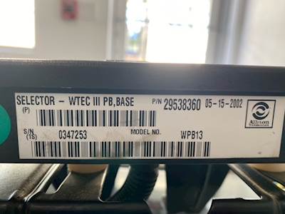 Allison Transmission Shifter WPB13