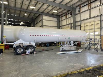 TRINITY INDUSTRIES INC 11,200 GAL MC 331 Industrial Gas Tank Trailer