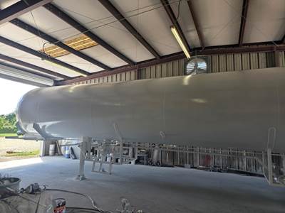 Trinity Industries Tandem Axle Mild Steel Industrial Gas Tank Trailer - Air Ride, Fixed Axle