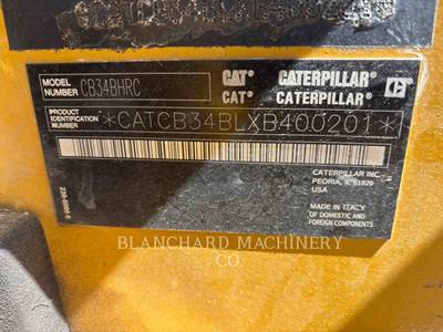 Caterpillar CB34B Smooth Drum Roller Compactor