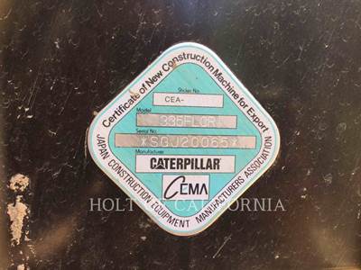 Caterpillar 335F LCR Excavator