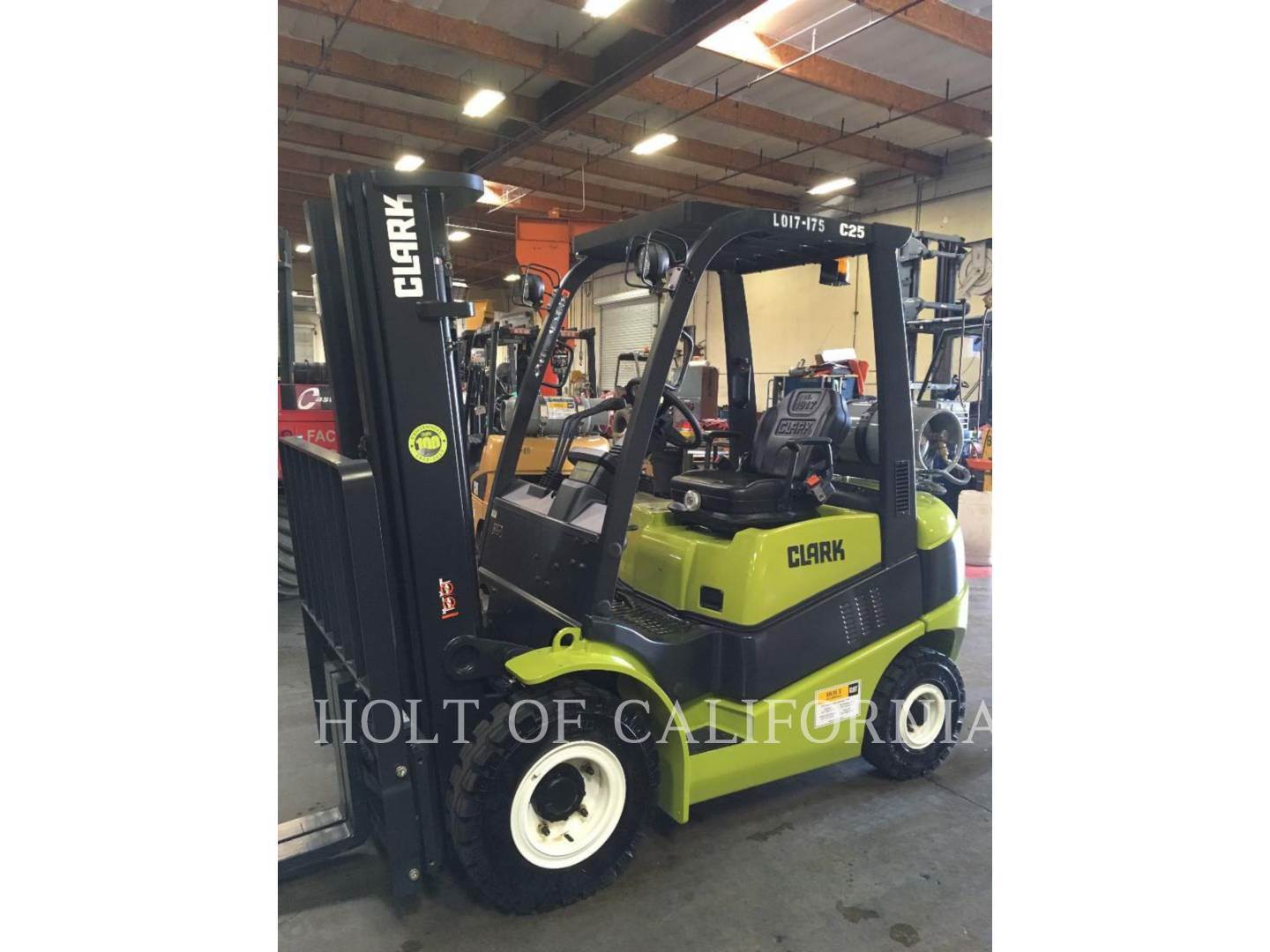 2017 Clark C25L Forklift For Sale, 3,222 Hours West Sacramento, CA