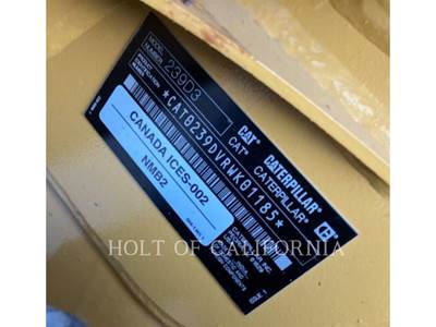 Caterpillar 239D3 Compact Track Loader