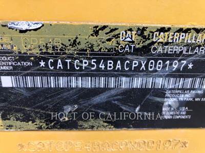 Caterpillar CP54 N/BLD Smooth Drum Roller Compactor