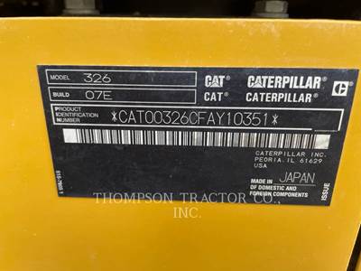 Caterpillar 326 Excavator