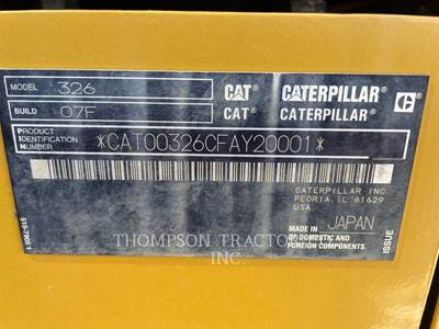 Caterpillar 326 Excavator