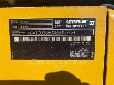 Caterpillar 335 Excavator