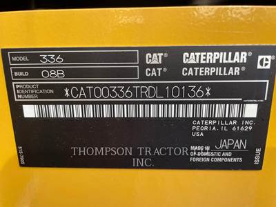 Caterpillar 336 Excavator